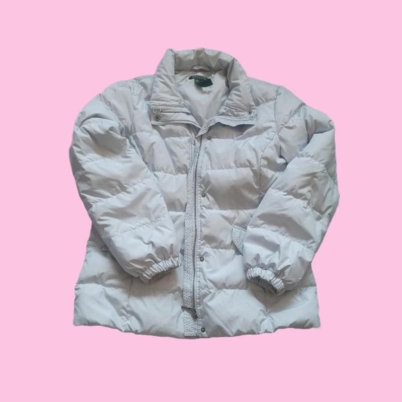 Ralph Lauren baby blue puffer jacket - Picture 1 of 5